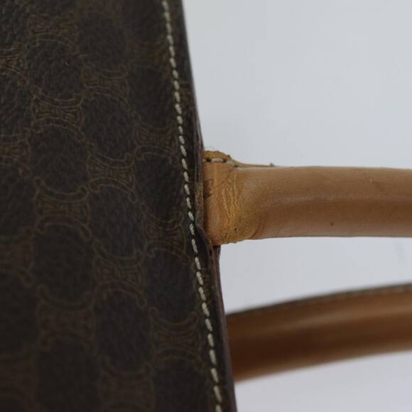 CELINE Macadam Canvas Tote Bag Pvc Brown - Picture 9 of 16